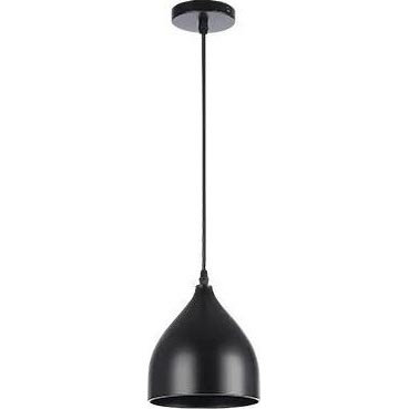 Suspension filaire COMO 1xE27/60W/230V d. 17 cm noir