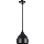 Suspension filaire COMO 1xE27/60W/230V d. 17 cm noir