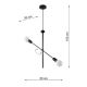 Suspension filaire CONCEPT 2xE27/60W/230V