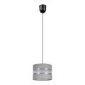 Suspension filaire CORAL 1xE27/60W/230V d. 20 cm gris