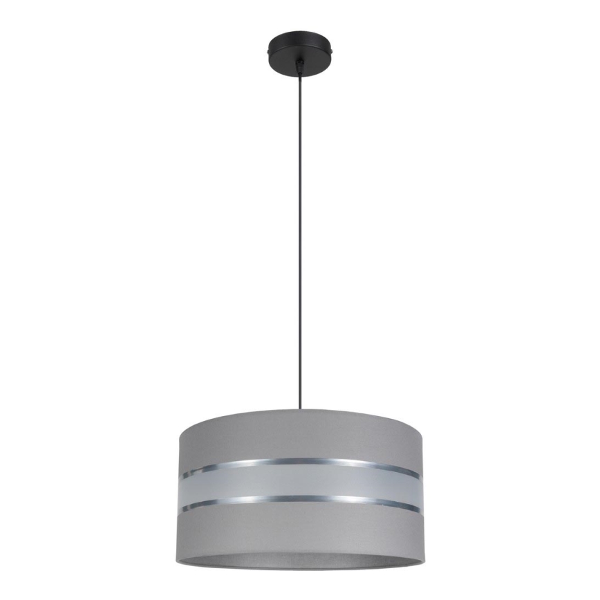 Suspension filaire CORAL 1xE27/60W/230V d. 40 cm gris