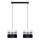 Suspension filaire CORAL 2xE27/60W/230V noire et blanche