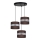 Suspension filaire CORAL 3xE27/60W/230V marron