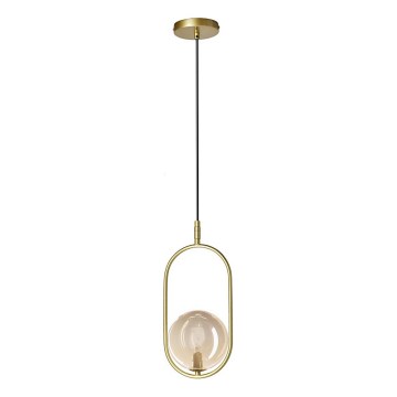 Suspension filaire CORDEL 1xG9/28W/230V laiton/fumé beige