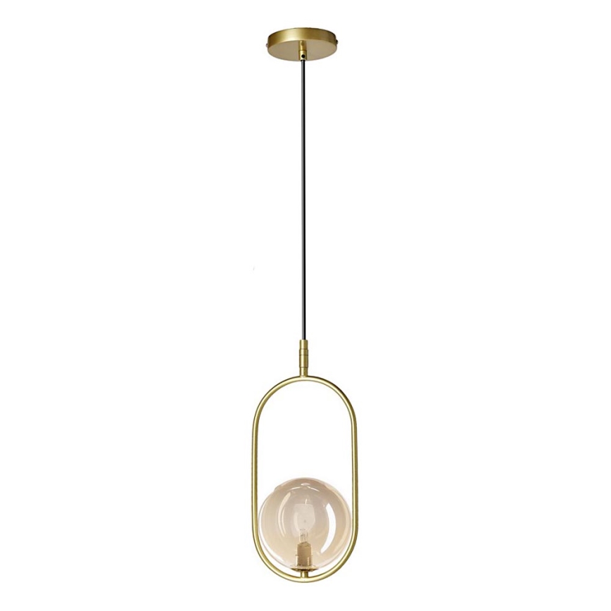 Suspension filaire CORDEL 1xG9/28W/230V laiton/fumé beige