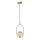 Suspension filaire CORDEL 1xG9/28W/230V laiton/fumé beige