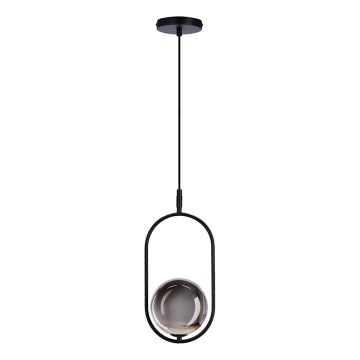 Suspension filaire CORDEL 1xG9/28W/230V noir/fumé noir