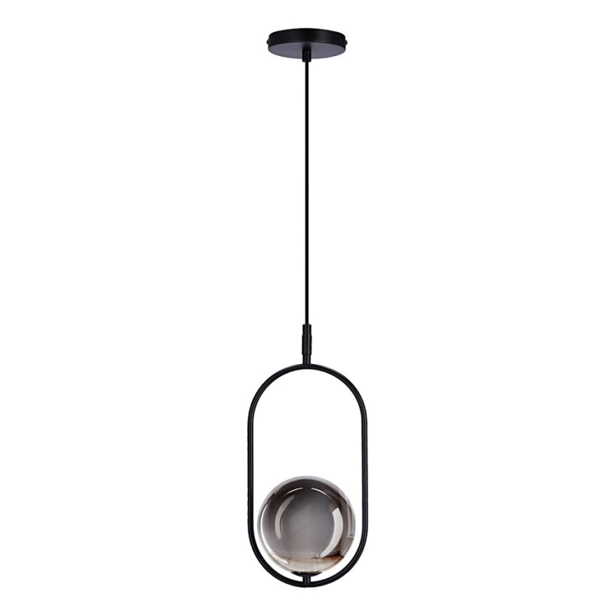 Suspension filaire CORDEL 1xG9/28W/230V noir/fumé noir