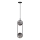 Suspension filaire CORDEL 2xG9/28W/230V noir/fumé noir