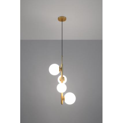 Suspension filaire CORDEL 4xG9/20W/230V doré