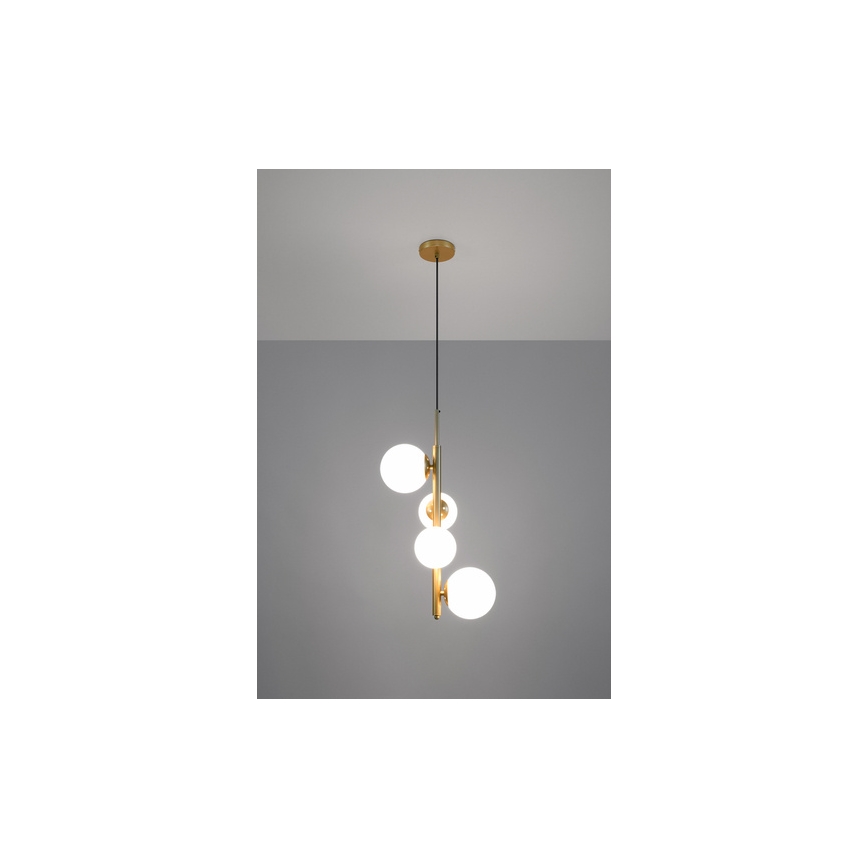 Suspension filaire CORDEL 4xG9/20W/230V doré