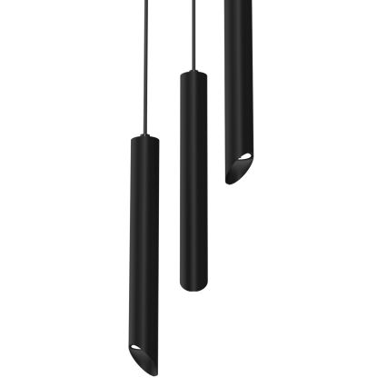 Suspension filaire CORTE 3xGU10/8W/230V noir