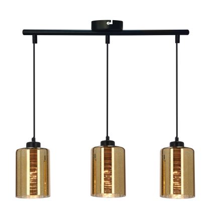 Suspension filaire COX 3xE27/60W/230V doré