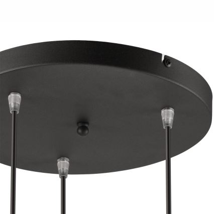 Suspension filaire DANIELLE 3xE27/60W/230V hêtre - certifié FSC