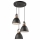 Suspension filaire DANIELLE 3xE27/60W/230V hêtre