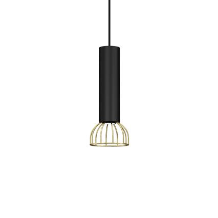 Suspension filaire DANTE 1xGU10/25W/230V noire/dorée