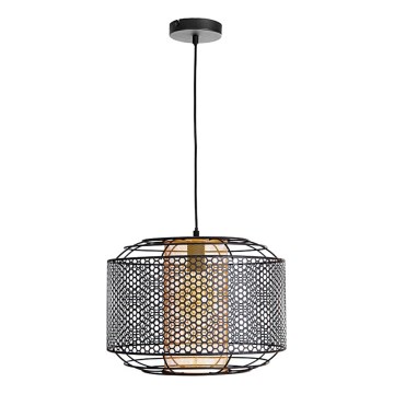 Suspension filaire DENTON 1xE27/40W/230V noir