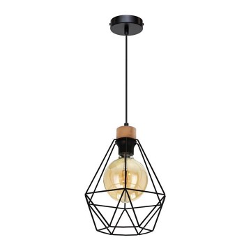 Suspension filaire DIAMENT 1xE27/60W/230V chêne – FSC certifié