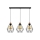 Suspension filaire DIAMENT 3xE27/60W/230V chêne