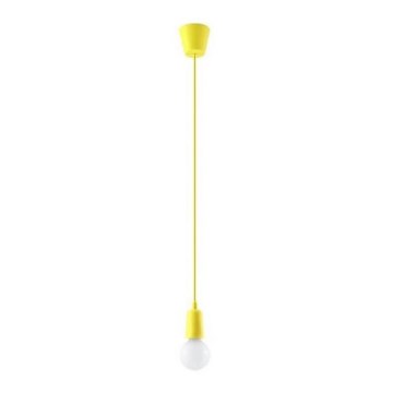 Suspension filaire DIEGO 1xE27/60W/230V jaune