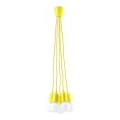 Suspension filaire DIEGO 5xE27/60W/230V jaune