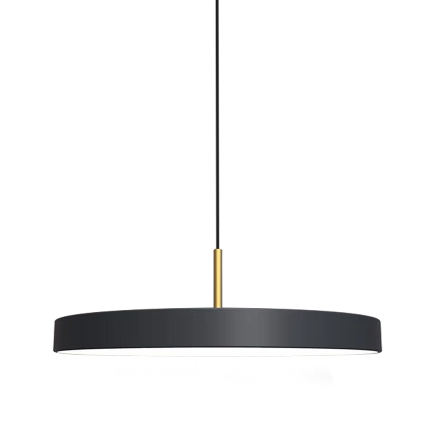 Suspension filaire DISC LED/38W/230V d. 45 cm noir