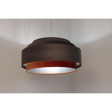 Suspension filaire DOBLO 1xE27/60W/230V gris/orange
