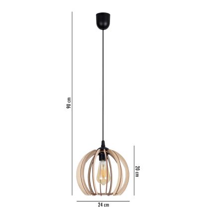 Suspension filaire DORO 1xE27/60W/230V