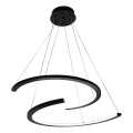 Suspension filaire DOUBLEMOON LED/30W/230V noir