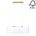 Suspension filaire DOVE 2xE27/40W/230V chêne - certifié FSC