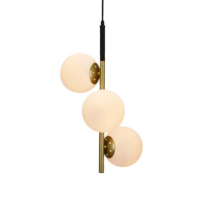 Suspension filaire DUO 3xE14/40W/230V doré/noir
