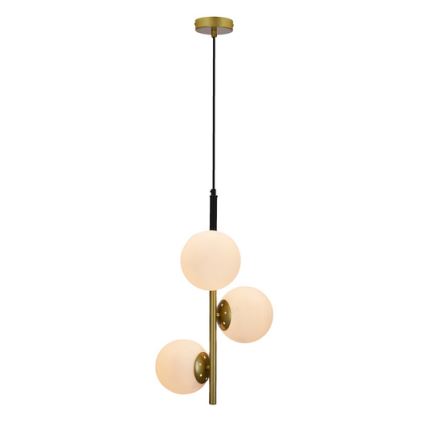 Suspension filaire DUO 3xE14/40W/230V doré/noir