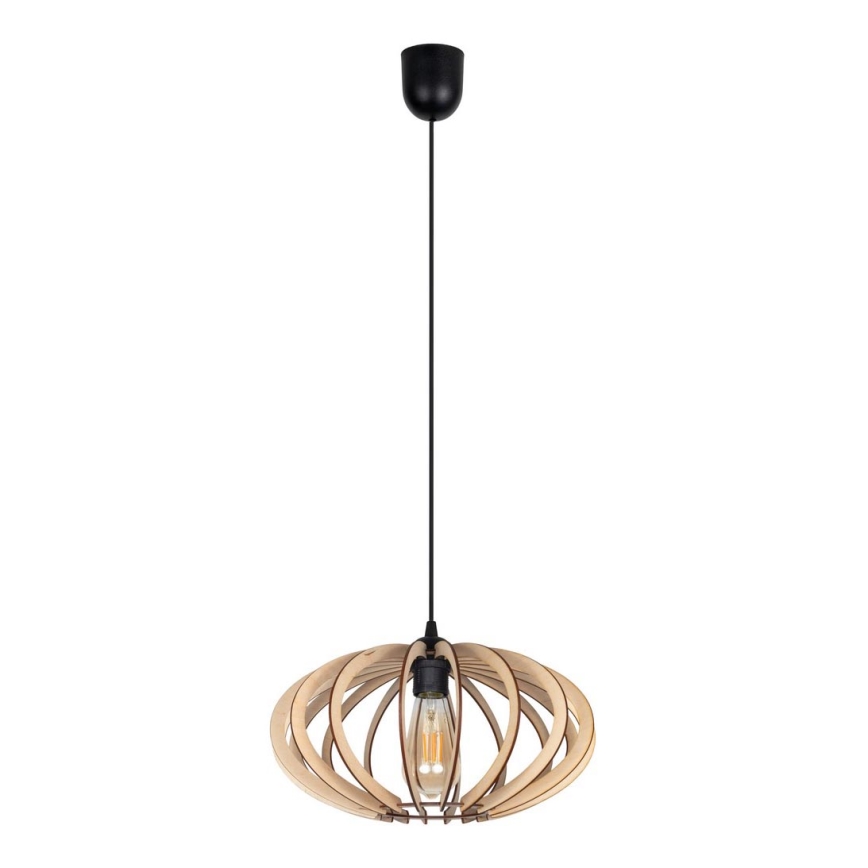 Suspension filaire EARTH 1xE27/60W/230V noire/beige