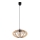 Suspension filaire EARTH 1xE27/60W/230V noire/beige