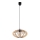 Suspension filaire EARTH 1xE27/60W/230V noire/beige