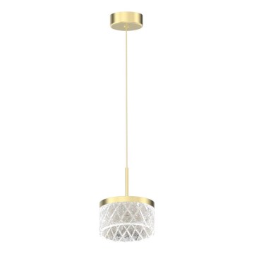 Suspension filaire ELEGANCE LED/9W/230V d. 15 cm doré