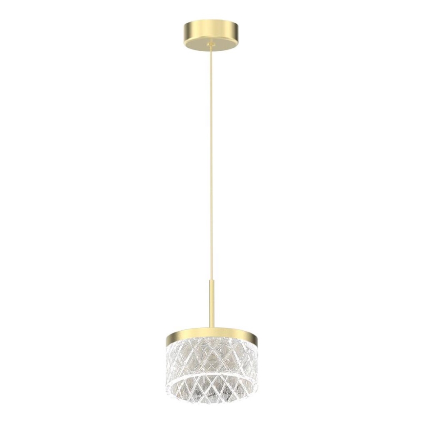 Suspension filaire ELEGANCE LED/9W/230V d. 15 cm doré
