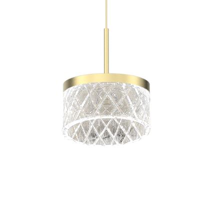 Suspension filaire ELEGANCE LED/9W/230V d. 15 cm doré