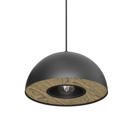 Suspension filaire ELGUND 1xE27/15W/230V d. 28,5 cm noir