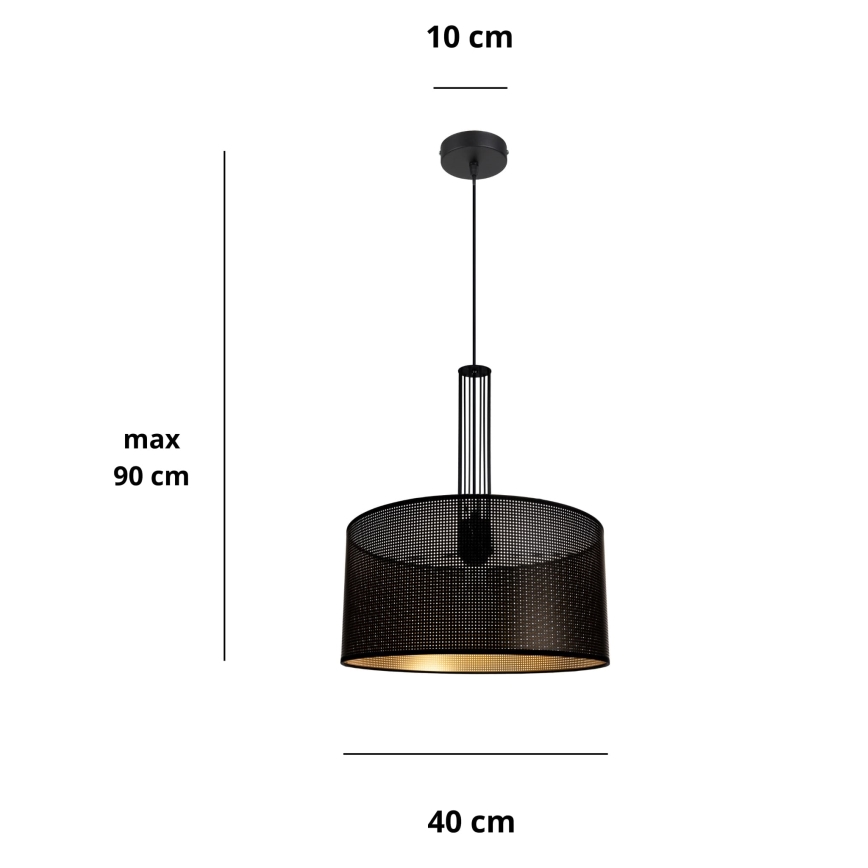 Suspension filaire ELIS 1xE27/60W/230V diam. 40 cm