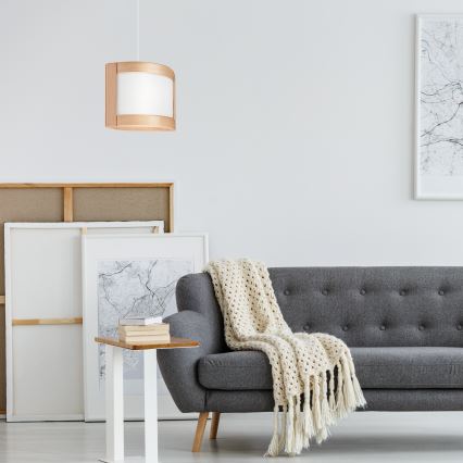 Suspension filaire ELODIE 1xE27/60W/230V chêne