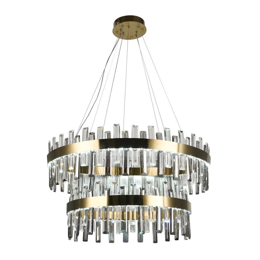 Suspension filaire en cristal à intensité variable LED/190W/230V 3000-6500K + télécommande