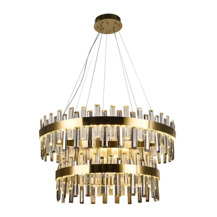 Suspension filaire en cristal à intensité variable LED/190W/230V 3000-6500K + télécommande