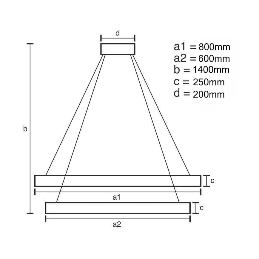 Suspension filaire en cristal à intensité variable LED/190W/230V 3000-6500K + télécommande
