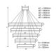 Suspension filaire en cristal à intensité variable LED/195W/230V 3000-6500K + télécommande