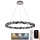 Suspension filaire en cristal à intensité variable LED/55W/230V 3000-6500K chrome brillant + télécommande