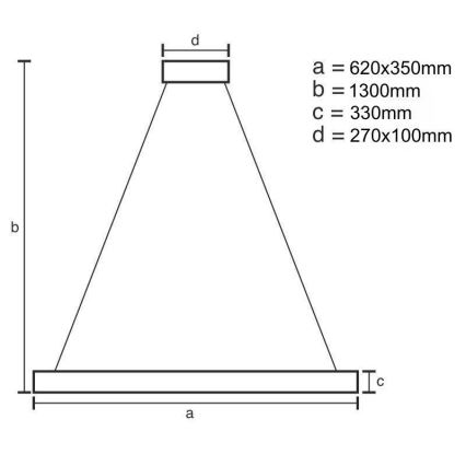 Suspension filaire en cristal à intensité variable LED/70W/230V 3000-6500K + télécommande