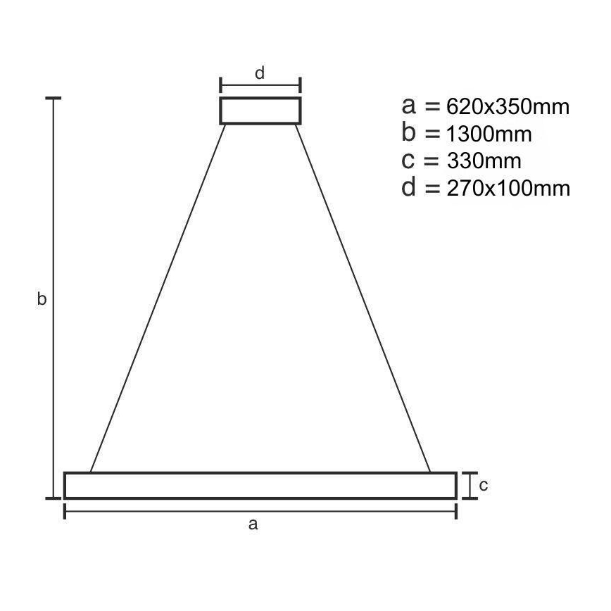 Suspension filaire en cristal à intensité variable LED/70W/230V 3000-6500K + télécommande