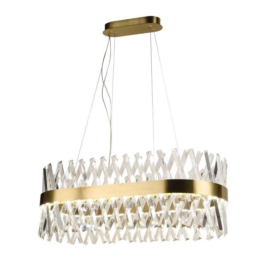 Suspension filaire en cristal à intensité variable LED/90W/230V 3000-6500K + télécommande