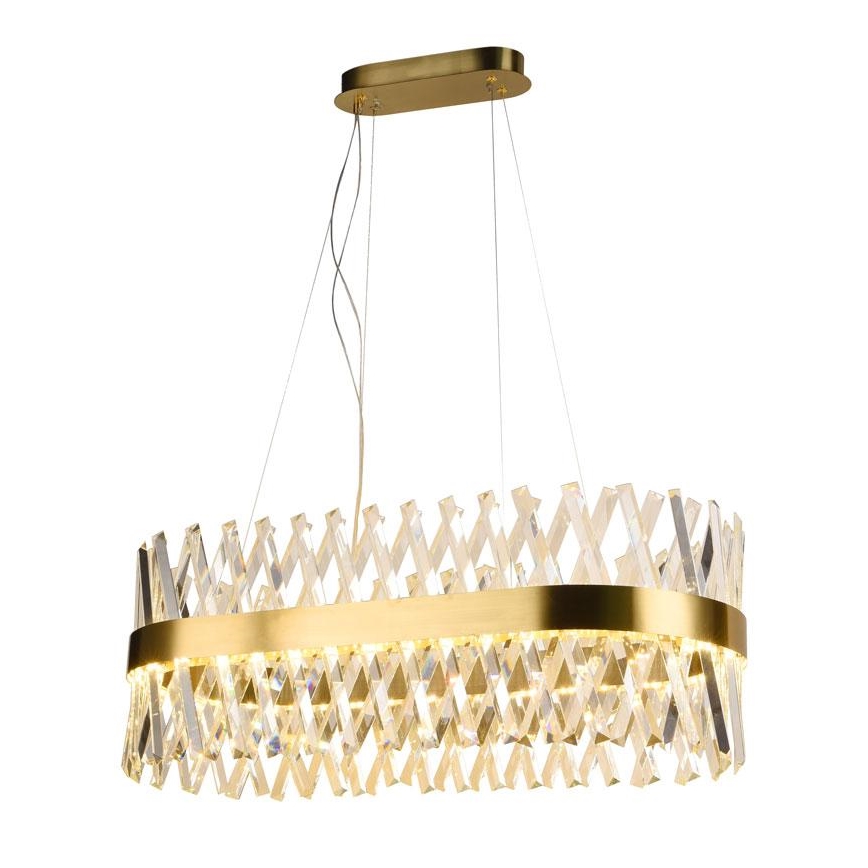 Suspension filaire en cristal à intensité variable LED/90W/230V 3000-6500K + télécommande